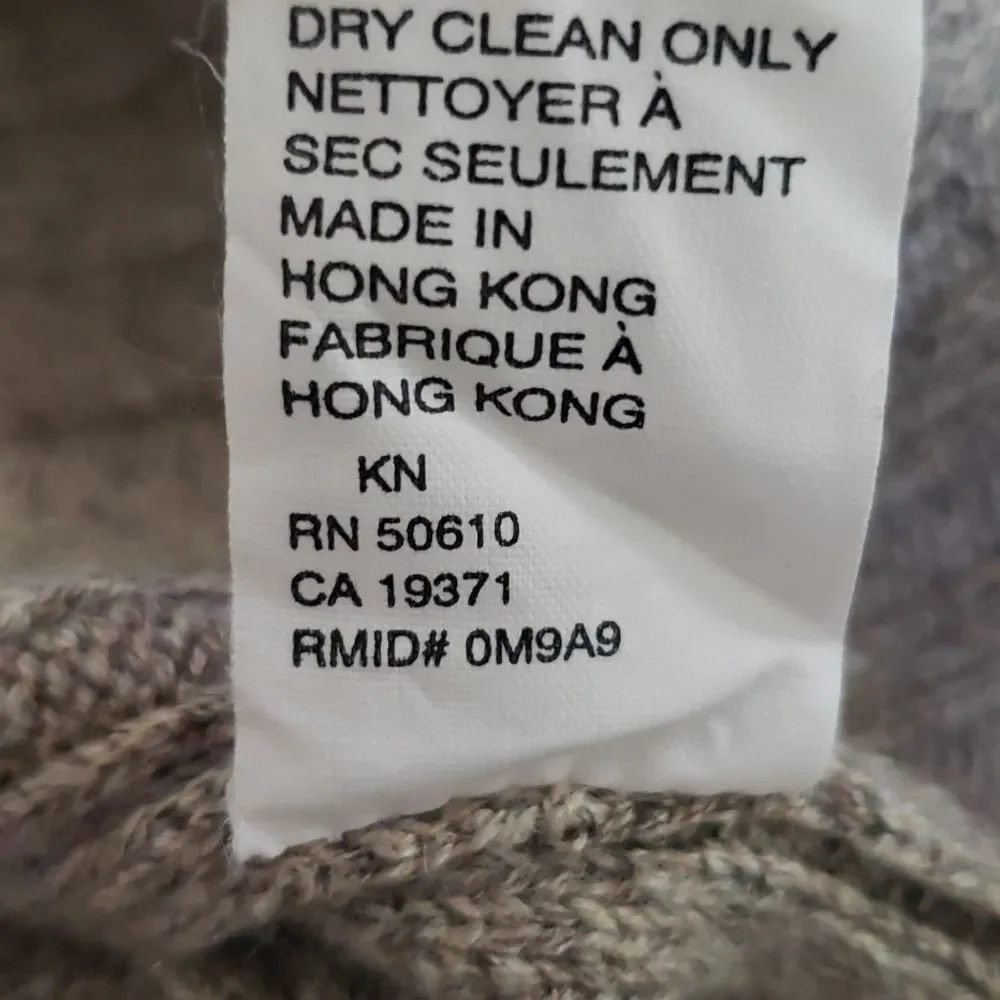 Y2K Anne Klein Sweater Womens sz Large Rib Knit Wool Silk Blend Tank Vest